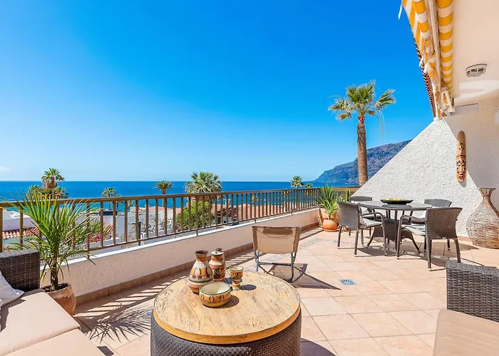 With Stunning View By Dream Homes Tenerife アパート プエルト・デ・サンティアゴ